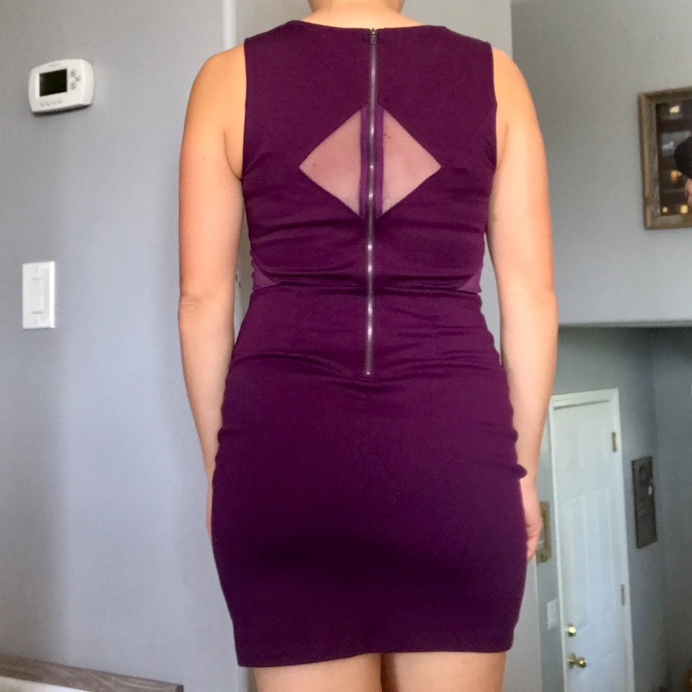 Plum mini dress